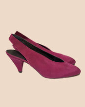 Load image into Gallery viewer, Maraolo Dark Fuchsia  Kitten Heels
