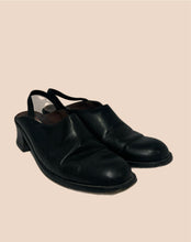 Load image into Gallery viewer, Guess Black Leather Clogs Size 7.5

