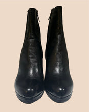 Load image into Gallery viewer, Prada Moto Wedge Bootie 37
