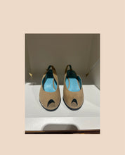 Load image into Gallery viewer, Thierry Rabotin Beige Suede Peep Toe Heels Size IT 39
