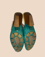 Load image into Gallery viewer, RARE Miz Mooz Turquoise Clogs Size 37
