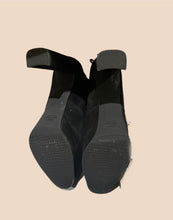 Load image into Gallery viewer, Stuart Weitzman Black Suede Booties Size 7.5
