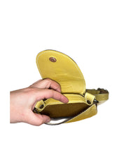 Load image into Gallery viewer, Yellow Leather Micro Belt Bag
