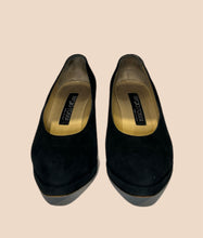 Load image into Gallery viewer, Sergio Rossi Black Suede Pump Size 38.5
