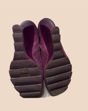Load image into Gallery viewer, Camilla Skovgaard Purple Suede Wedge Size 37
