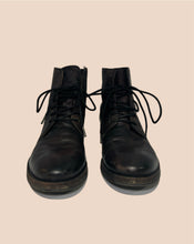 Load image into Gallery viewer, All Saints Dark Brown Combat Boots Size 38
