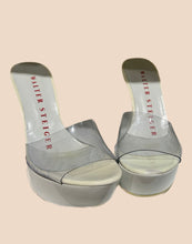 Load image into Gallery viewer, RARE: Walter Steiger White Platform Wedges

