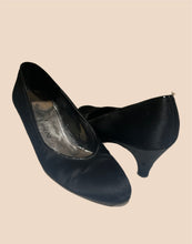 Load image into Gallery viewer, VINTAGE Black YSL Satin Heel
