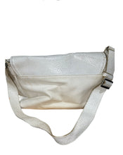 Load image into Gallery viewer, Distressed White Leather Messenger Bag
