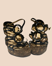 Load image into Gallery viewer, Christian Louboutin Strappy Wedge Sandals
