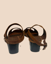 Load image into Gallery viewer, Vintage Alexander Nicolette Brown Suede Sandals Size IT 39
