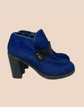 Load image into Gallery viewer, Rag &amp; Bone Blue Hide Loafer Heels Size 37
