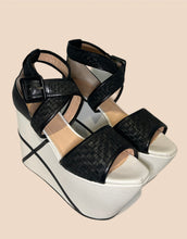 Load image into Gallery viewer, Calvin Klein Contrast Platform Sandals Size 37
