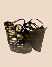 Load image into Gallery viewer, Christian Louboutin Strappy Wedge Sandals
