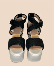 Load image into Gallery viewer, Calvin Klein Contrast Platform Sandals Size 37
