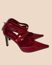 Load image into Gallery viewer, Sergio Rossi Red Leather Heels Size 37
