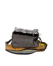 Load image into Gallery viewer, Fun Multi-Flap Patterned Crossbody With Faux Zebra Hide
