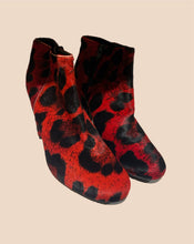 Load image into Gallery viewer, Stuart Weisman Red Hide Booties
