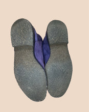 Load image into Gallery viewer, RARE: Jimmy Choo Purple Suede Riding Boots Size 38
