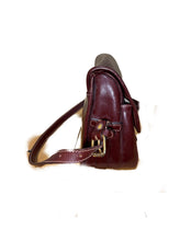 Load image into Gallery viewer, Trussardi Burgundy Leather Saddle Bag
