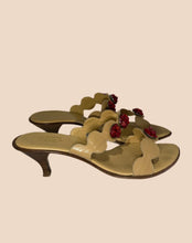 Load image into Gallery viewer, De Mario Capri Red Gem Sandals Size 39
