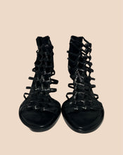Load image into Gallery viewer, Ann Demeulemeester Black Gladiator Sandal Size 37
