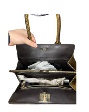 Load image into Gallery viewer, RARE: Zagliani Real Metallic Gold Python Skin
