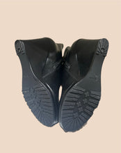 Load image into Gallery viewer, Prada Moto Wedge Bootie 37
