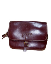 Load image into Gallery viewer, Trussardi Burgundy Leather Saddle Bag
