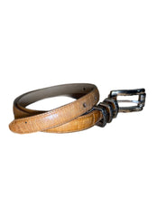 Load image into Gallery viewer, Brighton Made in the USA Brown Crocodile Belt Length 32 Inches
