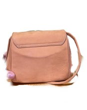 Load image into Gallery viewer, Mario Valentino Peach Suede Shoulder/ Crossbody Micro Bag
