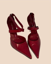 Load image into Gallery viewer, Sergio Rossi Red Leather Heels Size 37
