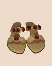 Load image into Gallery viewer, De Mario Capri Red Gem Sandals Size 39
