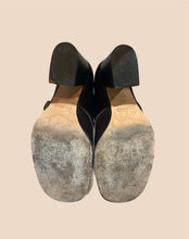 Load image into Gallery viewer, RARE: Clone Italia Buckle Brown Leather Heels
