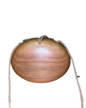 Load image into Gallery viewer, Wooden Oval Mini Shoulder Bag
