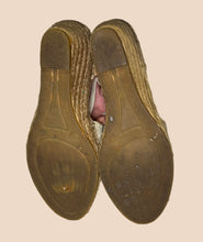 Load image into Gallery viewer, Montane White Beaded Espadrilles Size 39
