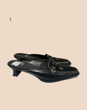 Load image into Gallery viewer, Stuart Weitzman Contrast Stitch Mule Loafer Size 7.5
