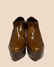 Load image into Gallery viewer, Calvin Klein Brown Platform Booties Size 37

