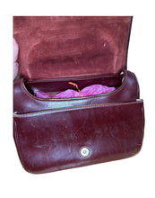 Load image into Gallery viewer, Trussardi Burgundy Leather Saddle Bag
