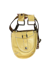 Load image into Gallery viewer, Yellow Leather Micro Belt Bag

