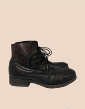 Load image into Gallery viewer, All Saints Dark Brown Combat Boots Size 38

