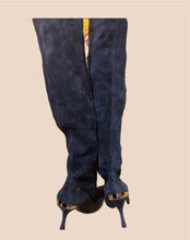 Load image into Gallery viewer, Dolce &amp; Gabbana Over the Knee Suede Stilettos Size 37.5

