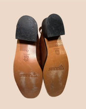 Load image into Gallery viewer, Guess Brown Leather Clogs Size 7.5
