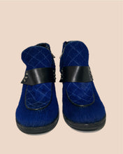 Load image into Gallery viewer, Rag &amp; Bone Blue Hide Loafer Heels Size 37
