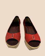 Load image into Gallery viewer, Tapeet Vicini Red Sandal Heel Size 36.5
