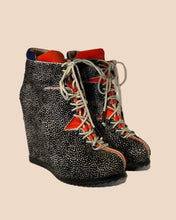 Load image into Gallery viewer, Pierre Hardy Dot Hide Skin Wedge Boots Size 37
