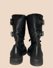 Load image into Gallery viewer, All Saints Military Style Gothic Punk Buckle Boot Size 38
