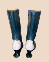 Load image into Gallery viewer, John Fluevog Babycake Blue White and Green Boots Size 7
