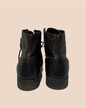 Load image into Gallery viewer, All Saints Dark Brown Combat Boots Size 38
