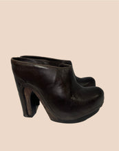 Load image into Gallery viewer, All Saints Brown Leather Clog Mule Size 38
